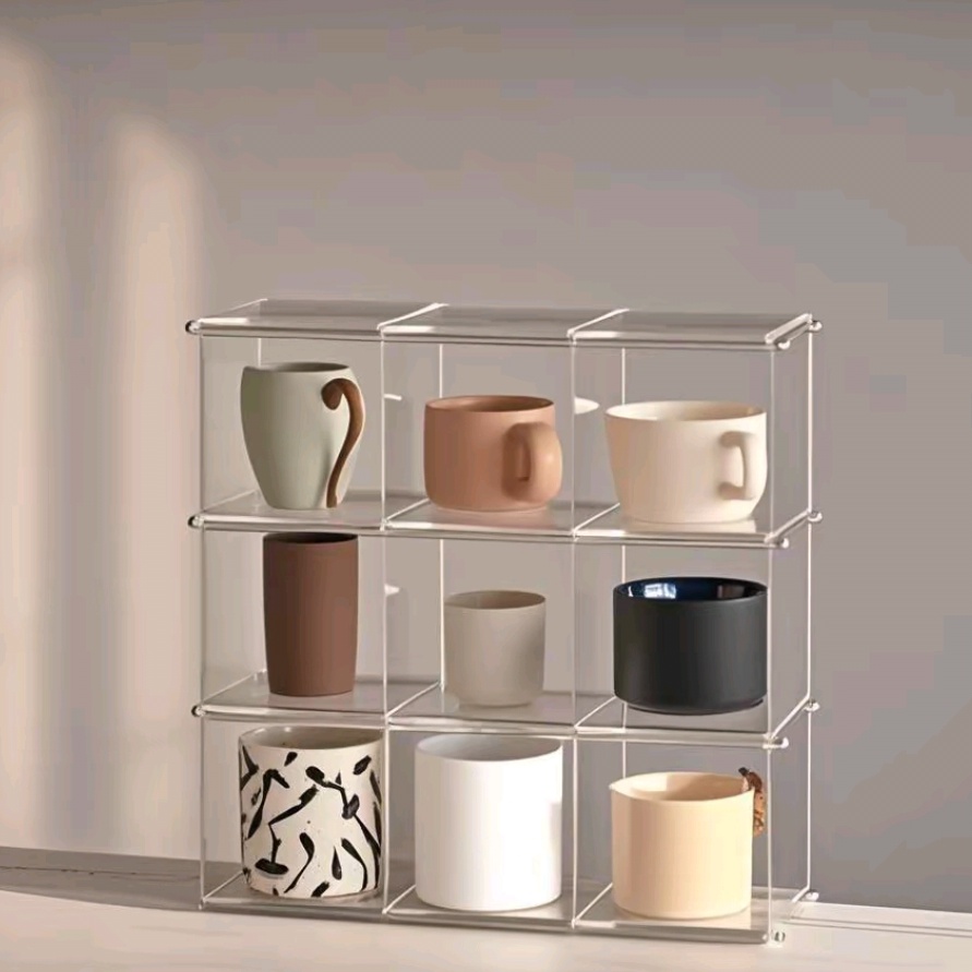 Coffee Tea Display - Présentoir en acrylique pour tasses, support