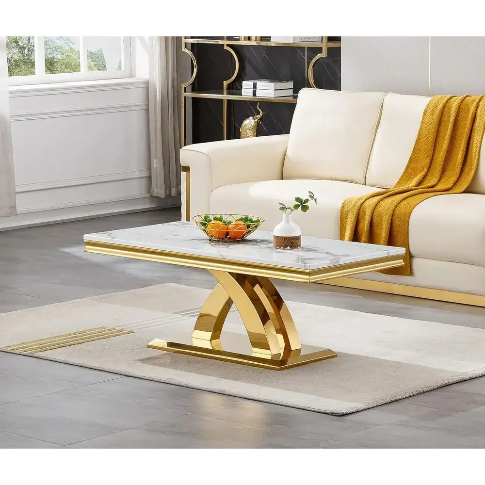 Coffee Or Tea Please - Table basse de luxe en marbre