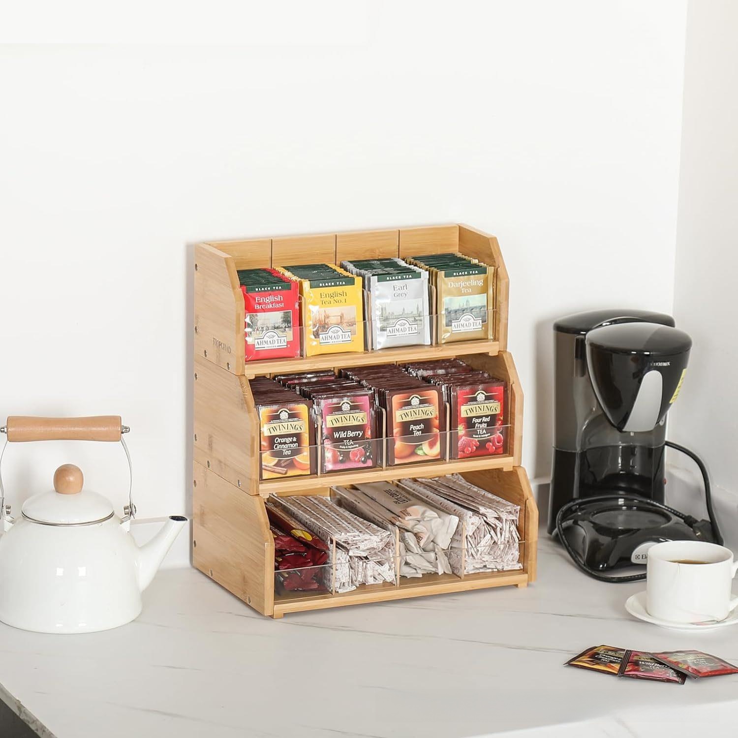 Coffee Tea Display - Boîte de rangement pour sachets de