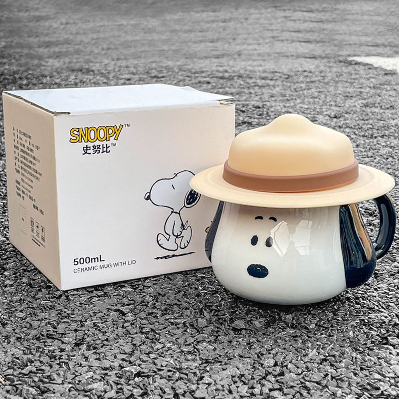 Coffee Tea Room - Tasse en céramique Snoopy, tasse à