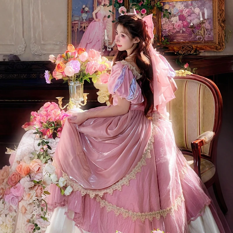 Robe longue élégante rose Loli - Coffee Tea Weight Loss avis et prix