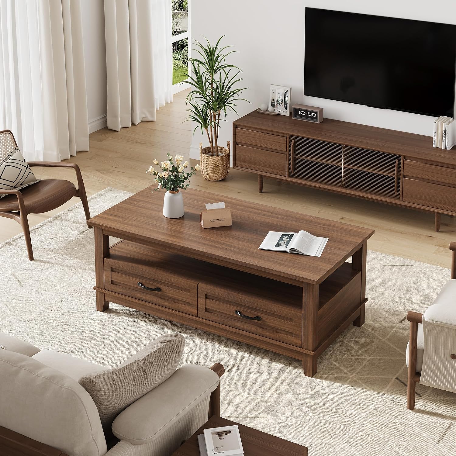 Table basse de style farmhouse - Coffee Tea Display avis et prix