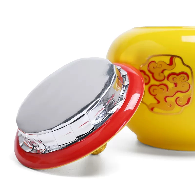 Pot en céramique jaune de styl - Coffee Tea Room avis et prix