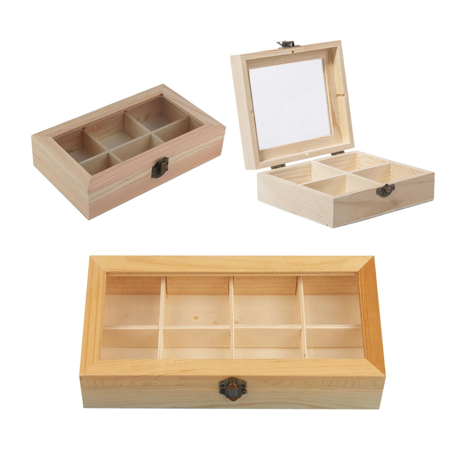Boîte à thé en bois avec fenêt - Coffee Tea Display avis et prix