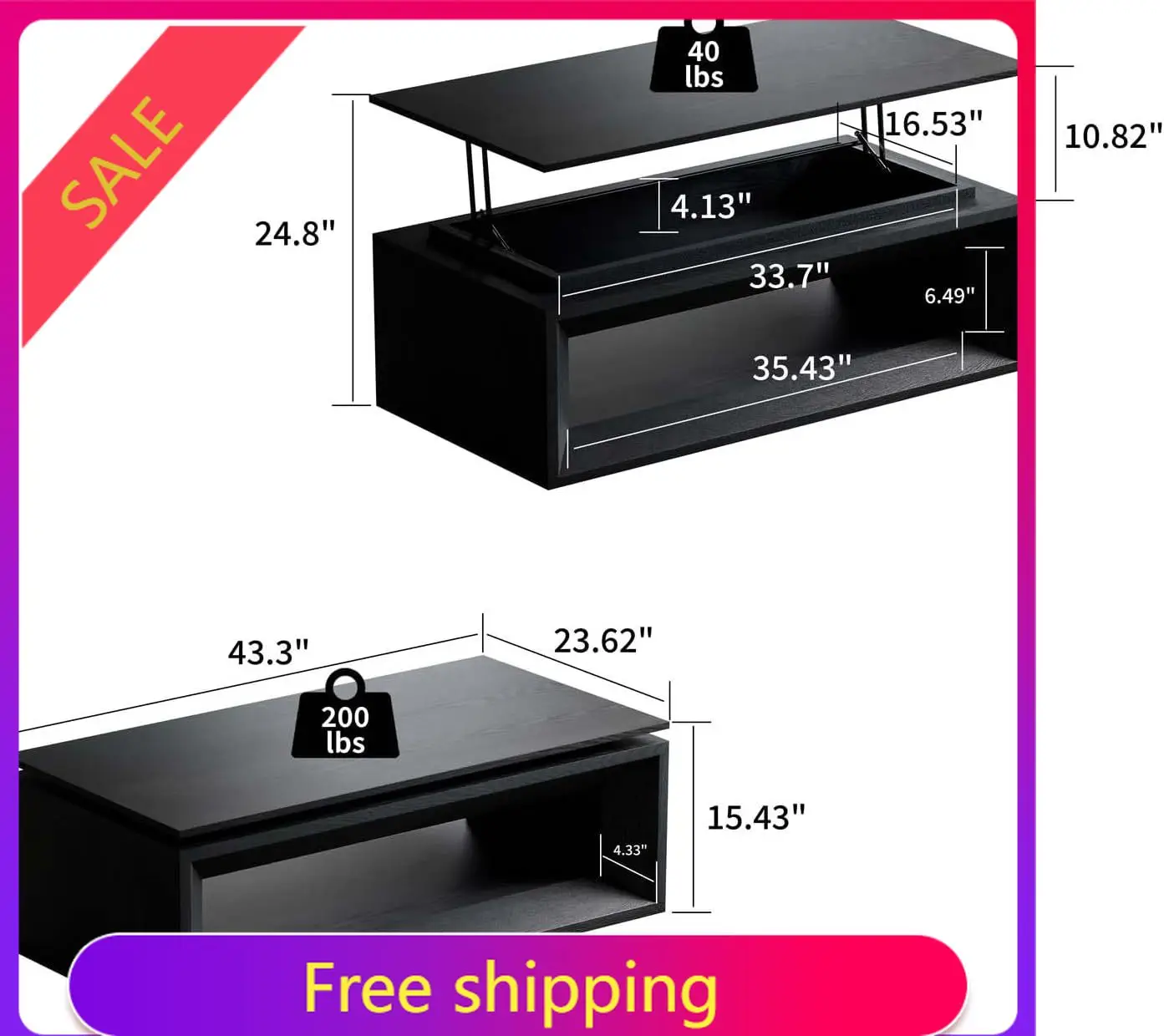 Table basse rectangulaire rele - Coffee Or Tea Please avis et prix